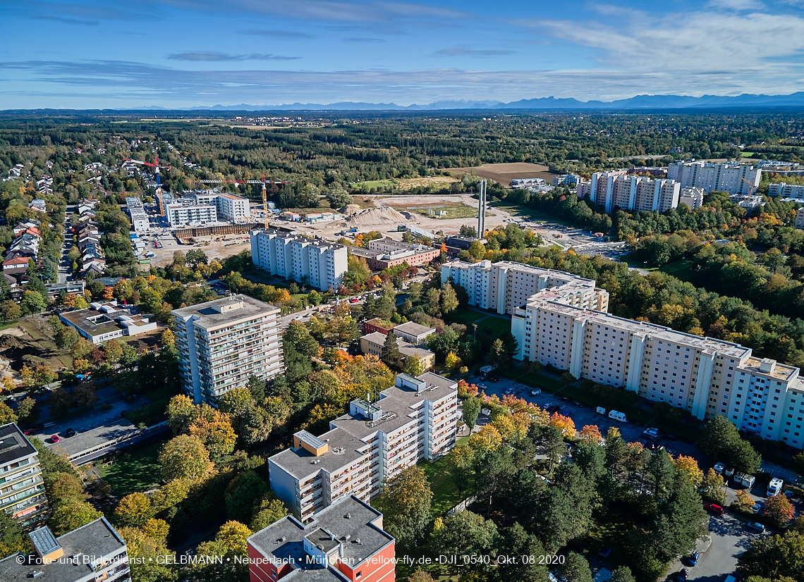 09.10.2020 - Baustelle Alexisqaurtier und Pandion Verde in Neuperlach